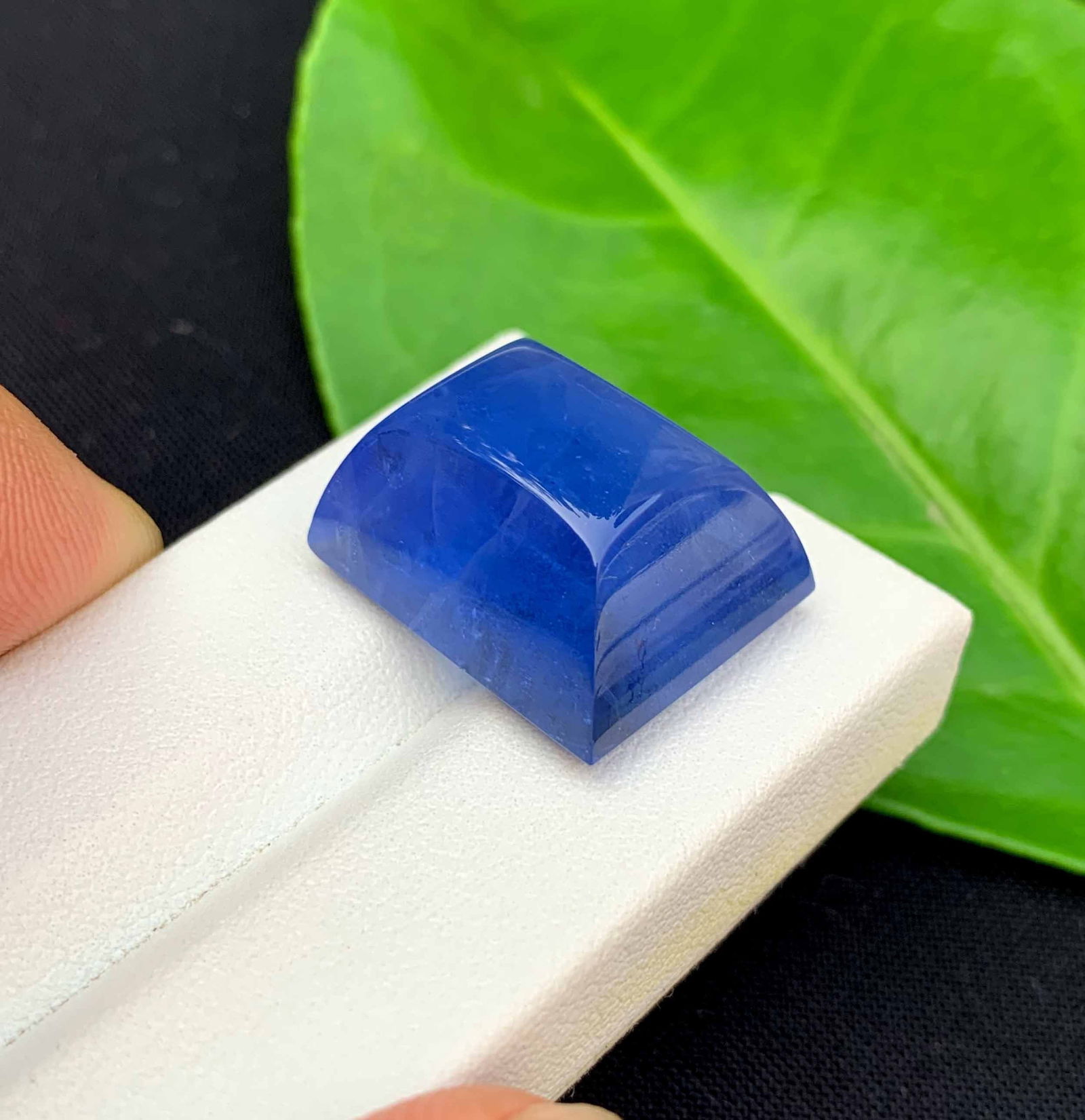 Natural Mariner Blue Aquamarine Cabochon: March Birthstone, Pakistan (35.65 Carats) - 4