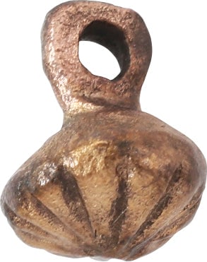 ANCIENT ROMAN WOMAN'S PENDANT NECKLACE, 1ST-3RD CENTURY: These small globular pendants were popular among common women in ancient Rome. Some have been described as prostitute's pendants and that view is widely published on the internet. This example is 9.4m