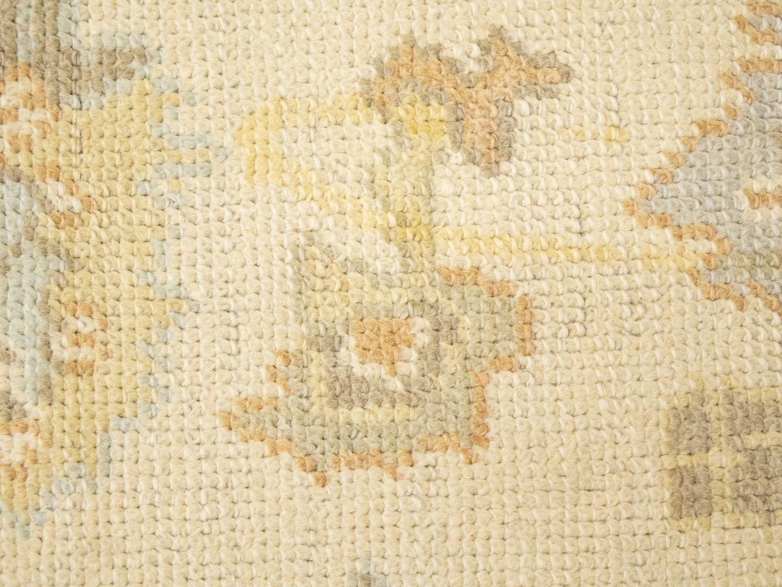 Floral Muted Oushak 3'6X12'7 Turkish Oriental Runner Rug - 9