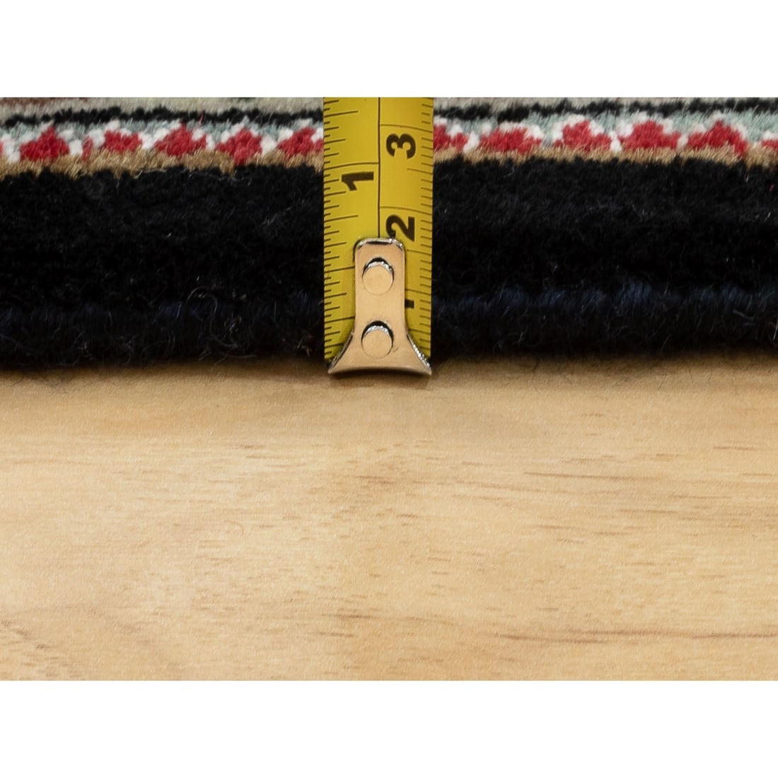 Hand Knotted Wool Black Fish Design Tabriz Mahi Oriental Rug - 7