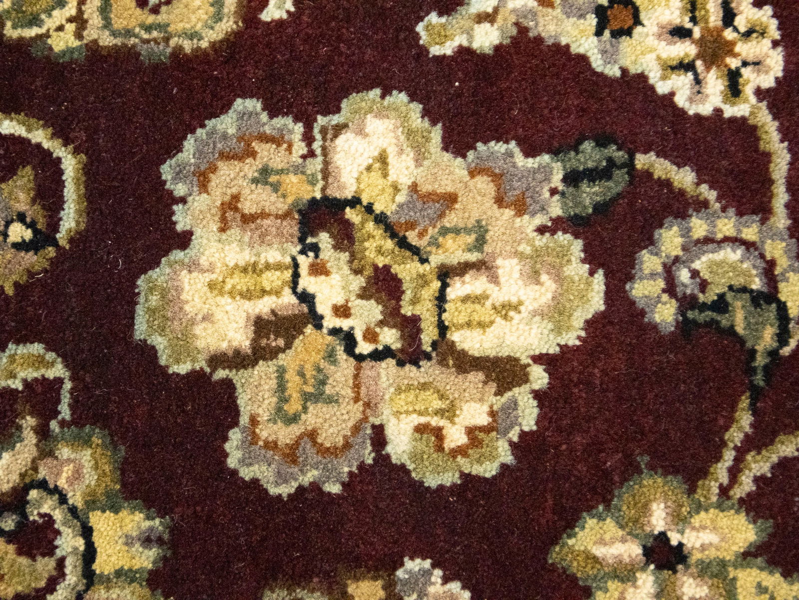 Maroon Floral Classic 3X5 Agra Jaipur Oriental Rug - 10