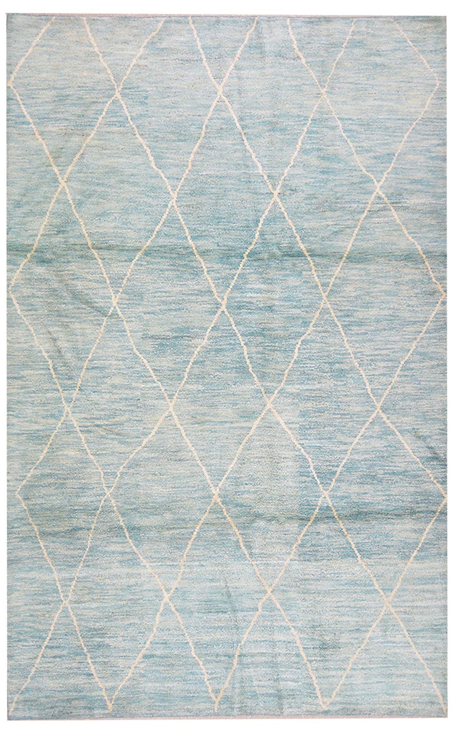 HAND KNOTTED WOOL MOROCCAN RUG (1 of 4)