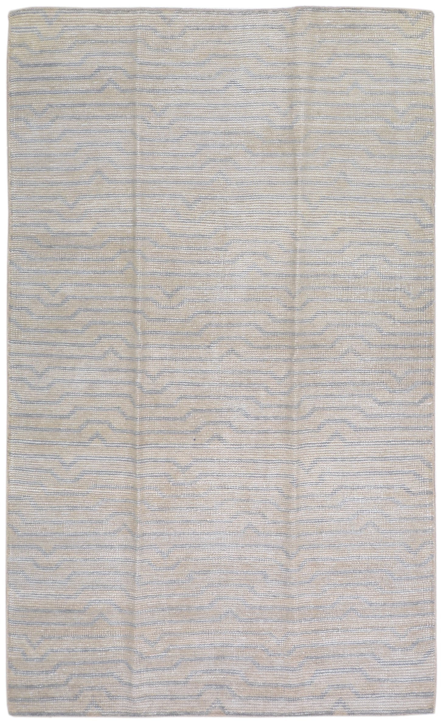 HAND KNOTTED WOOL/BAMBOO MODERN RUG (1 of 6)