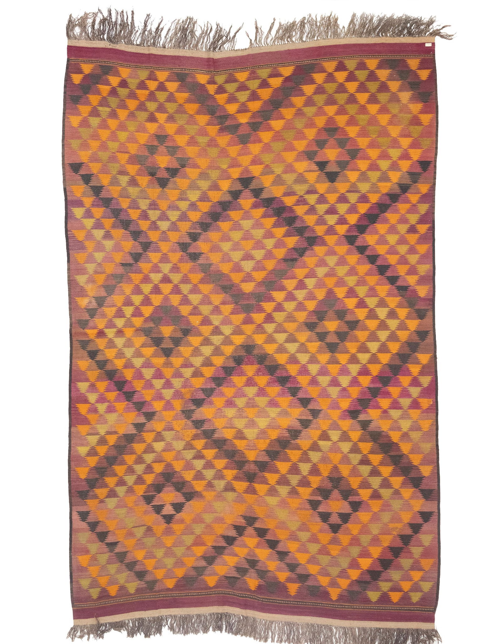 Multicolored Geometric Reversible 10X15 Kilim Oriental Rug (1 of 14)