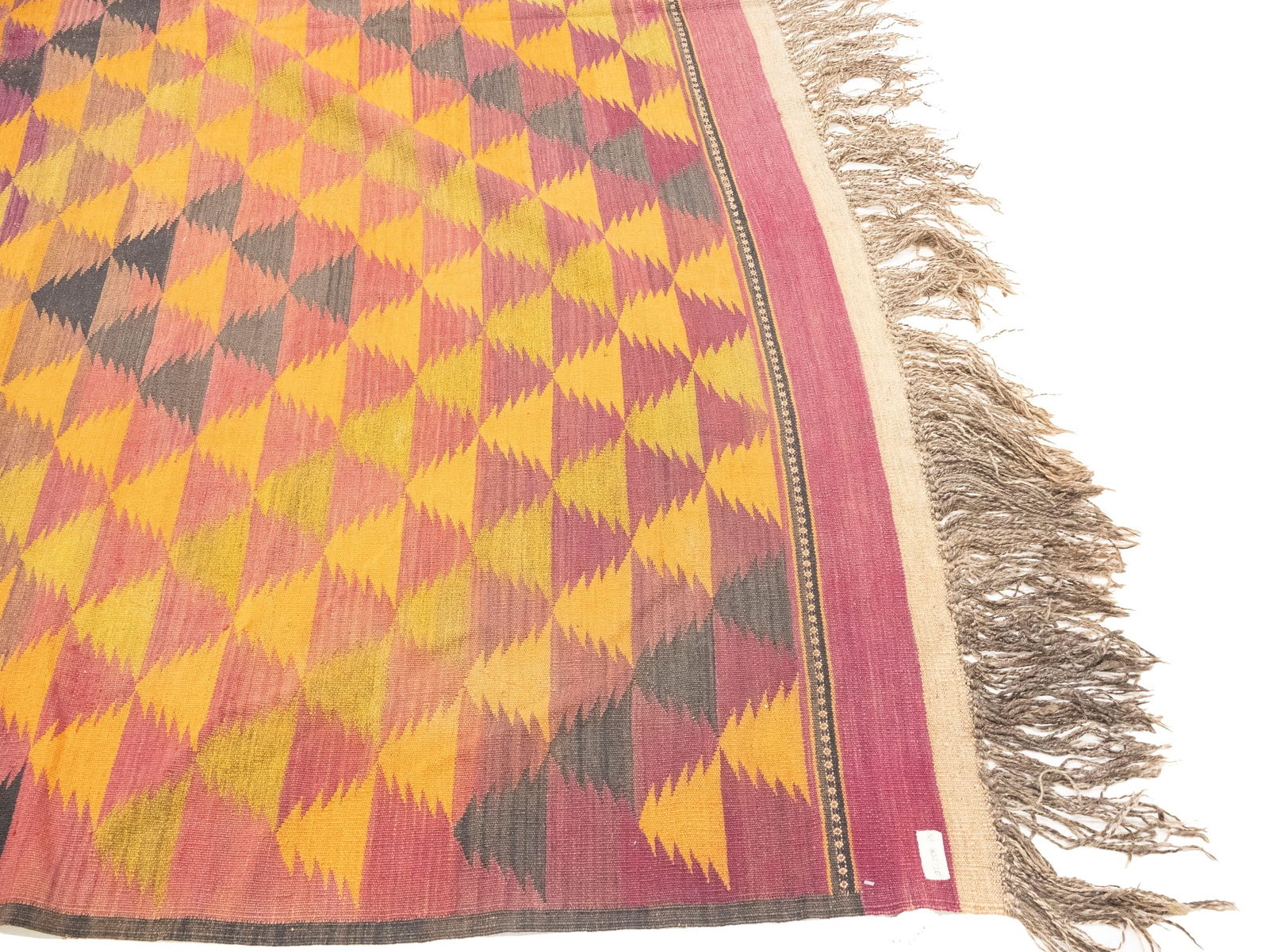 Multicolored Geometric Reversible 10X15 Kilim Oriental Rug - 6