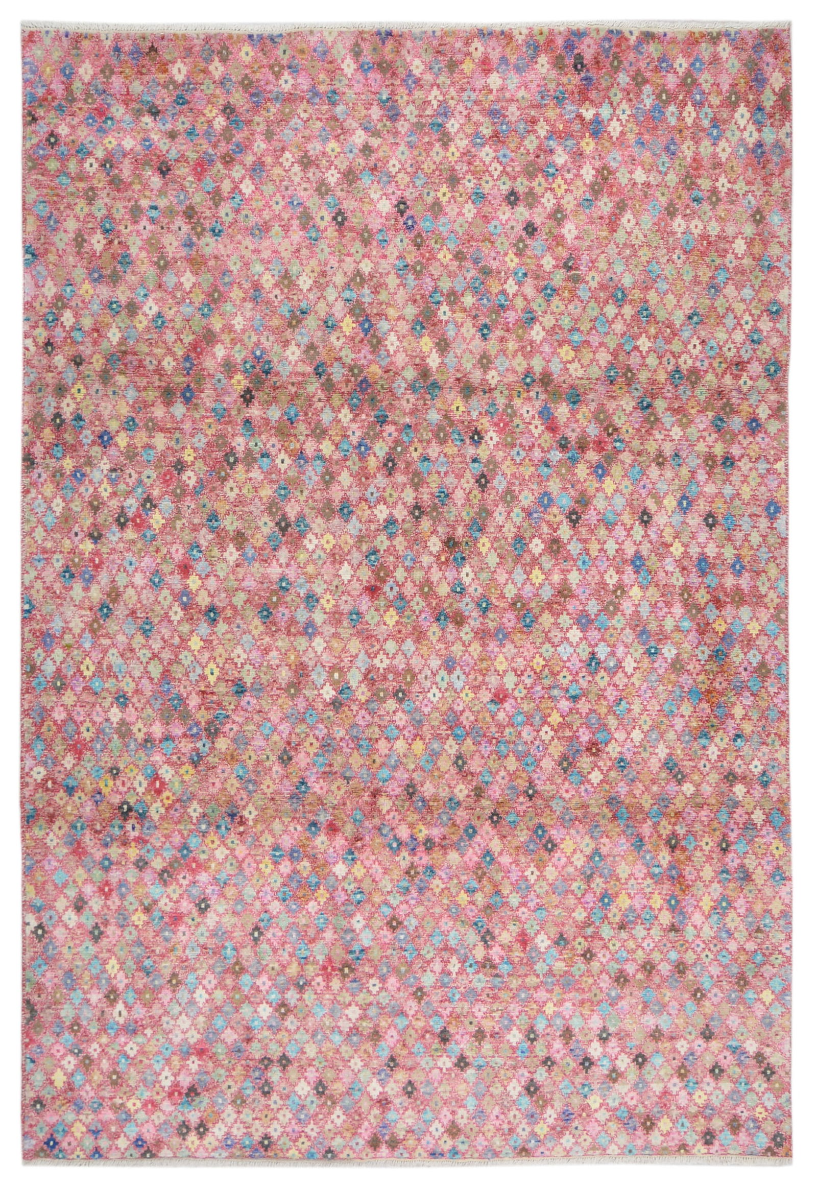 HAND KNOTTED WOOL MOROCCAN RUG (1 of 6)