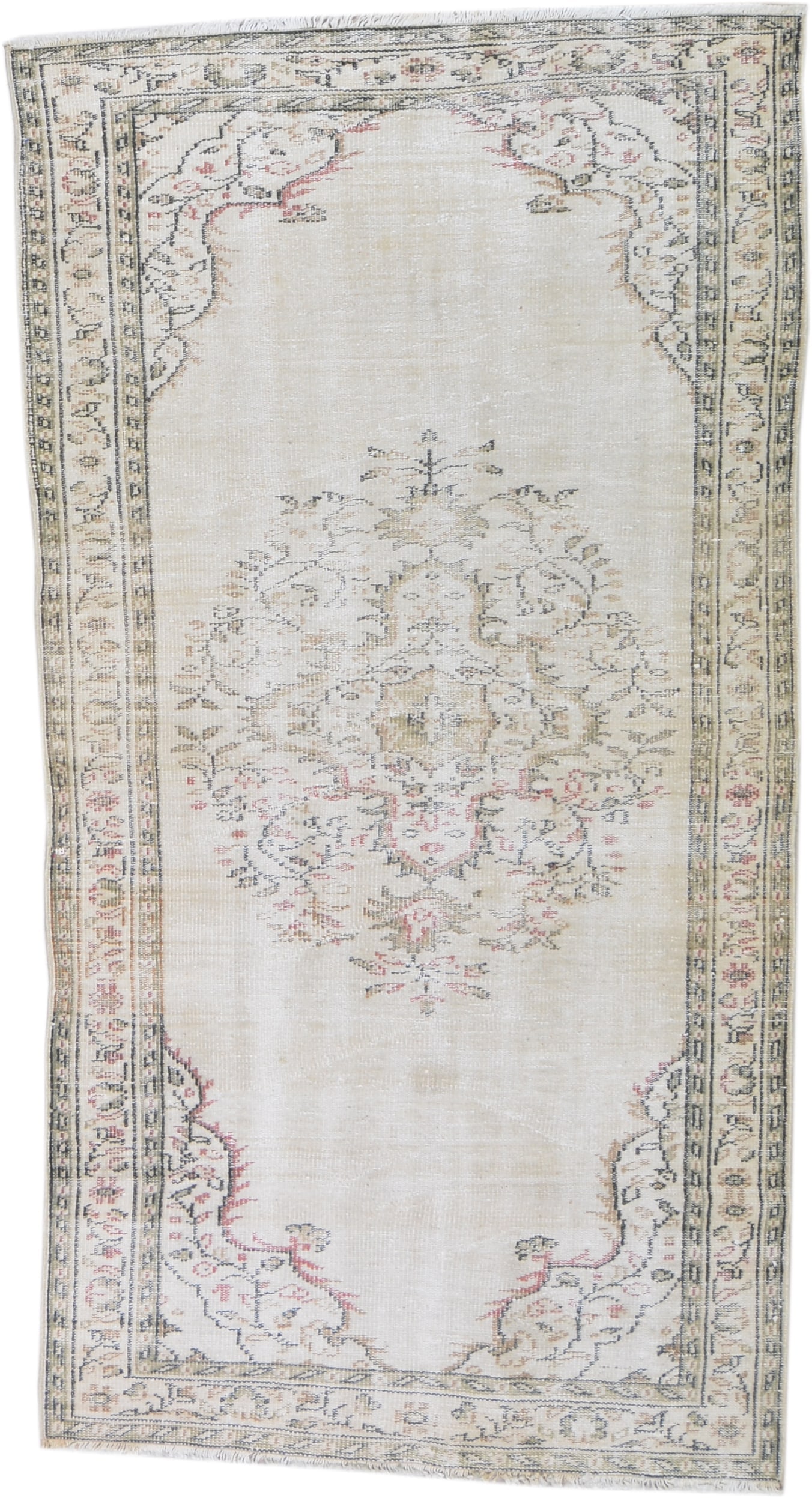 HAND KNOTTED WOOL ANATOLIAN RUG: Title: HAND KNOTTED WOOL ANATOLIAN RUG Dimensions: 4'3X8'3 Age: VINTAGE Origin: TURKISH Reserve: $750.00 Shipping: Domestic: Shipping rates are determined by destination International: Forei