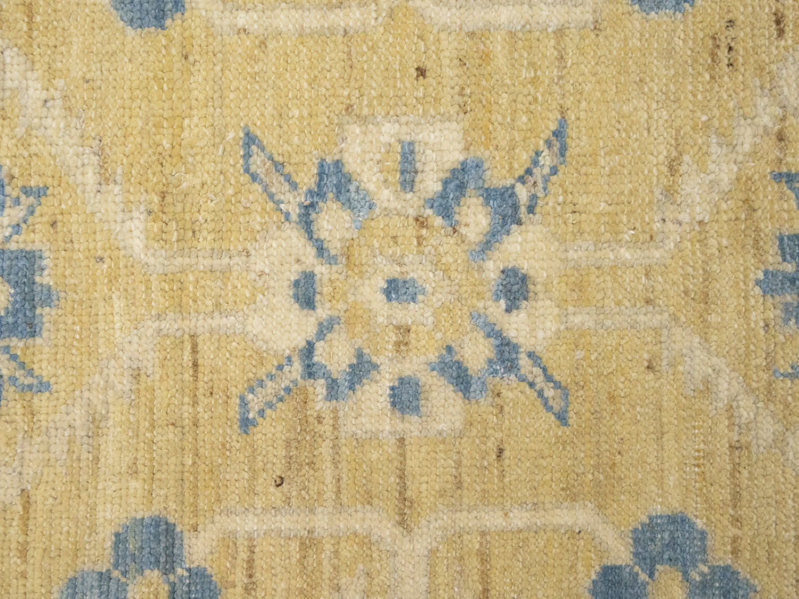 Beige Floral Khotan 3X12 Oushak Oriental Runner Rug - 7