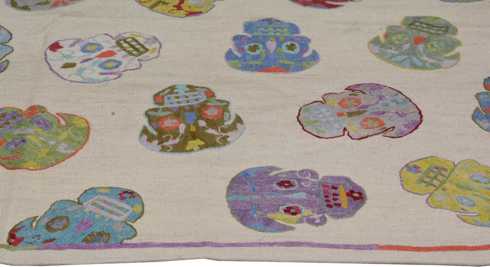 FLATWEAVE WOOL MODERN/KILIMS RUG - 5