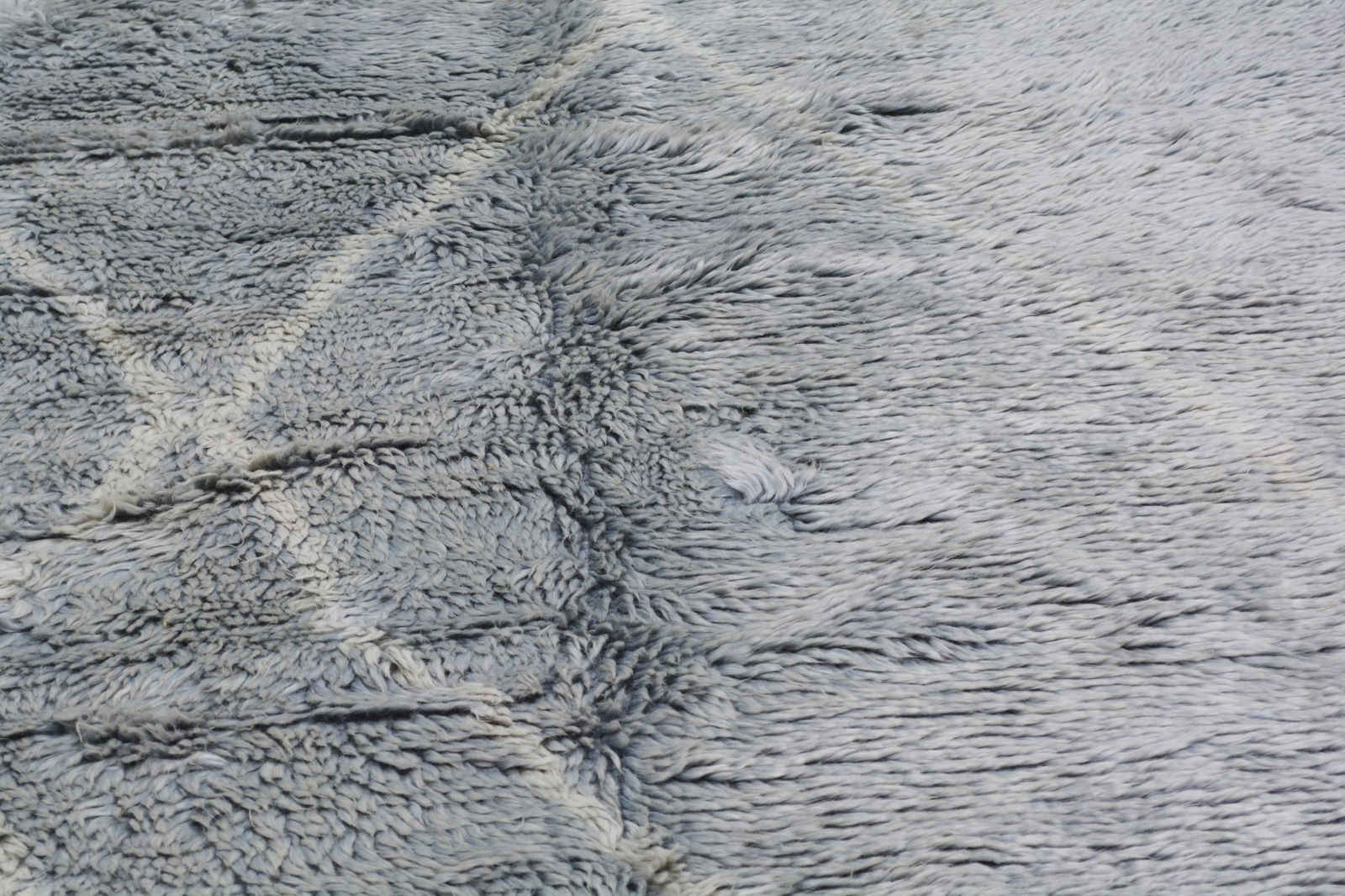 HAND KNOTTED WOOL MOROCCAN RUG - 4