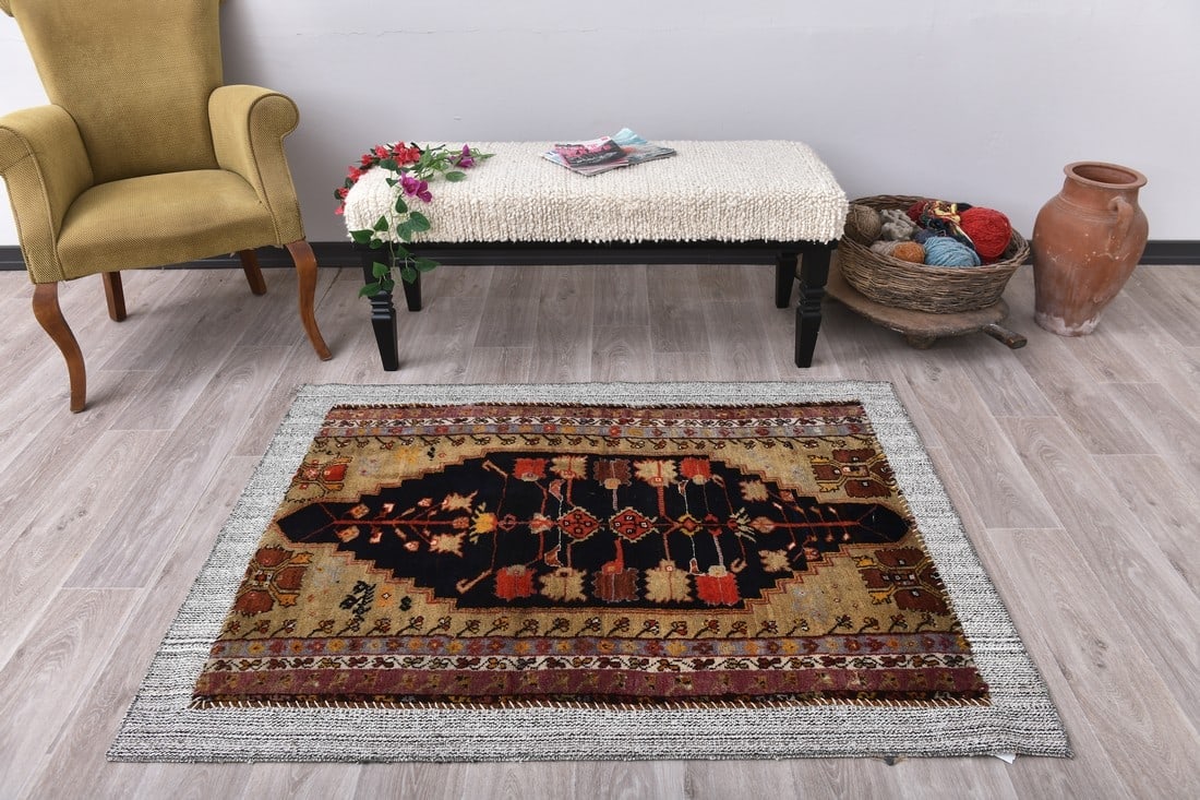 3'10'' x 5'4'' Turkish Patchwork Rug - 241760 (1 of 13)