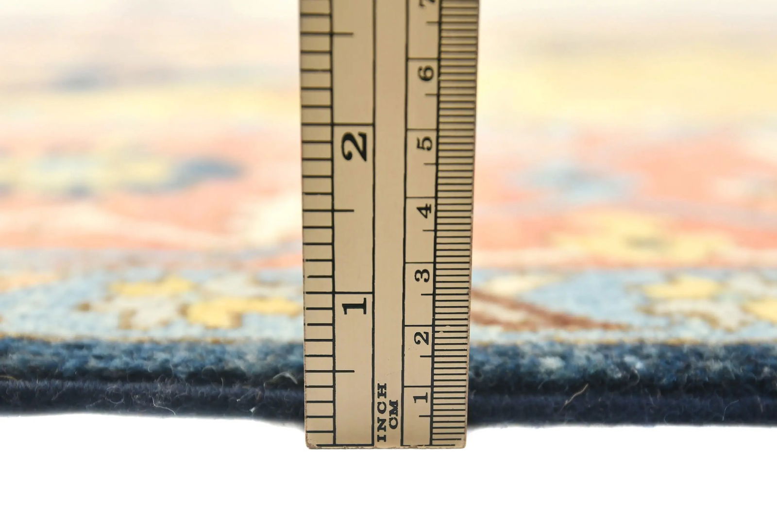 Navy Geometric 8X10 Heriz Serapi Oriental Rug - 10