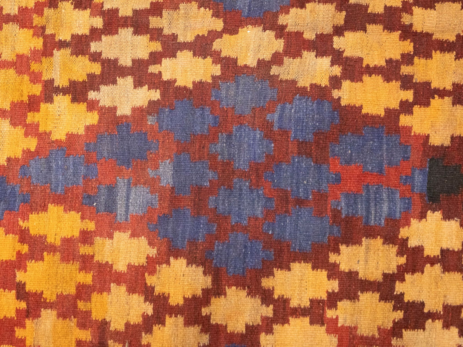 Multicolored Geometric Tribal 6'6X9'9 Kilim Afghan Oriental Rug - 8