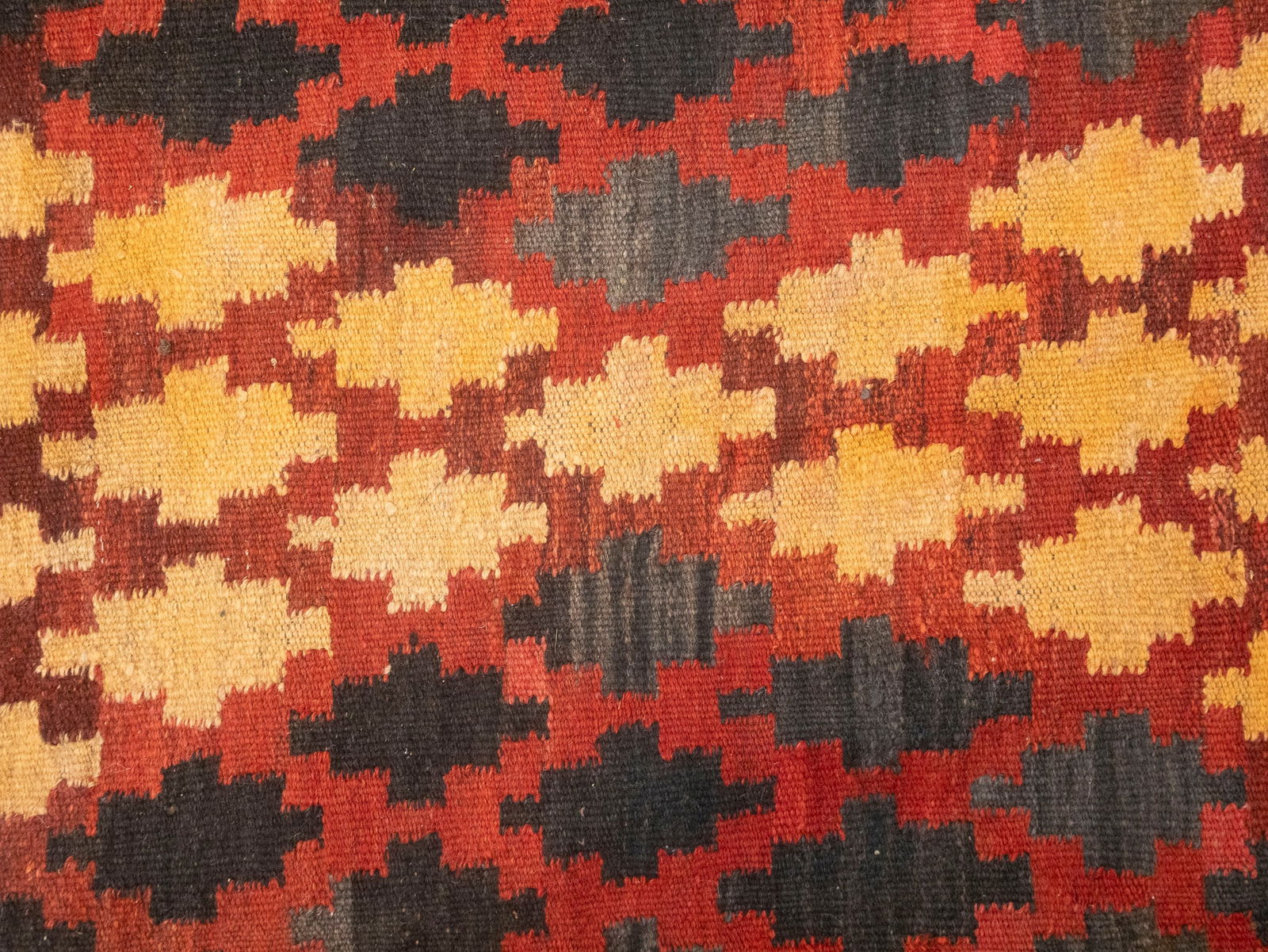 Multicolored Geometric Tribal 6'6X9'9 Kilim Afghan Oriental Rug - 9