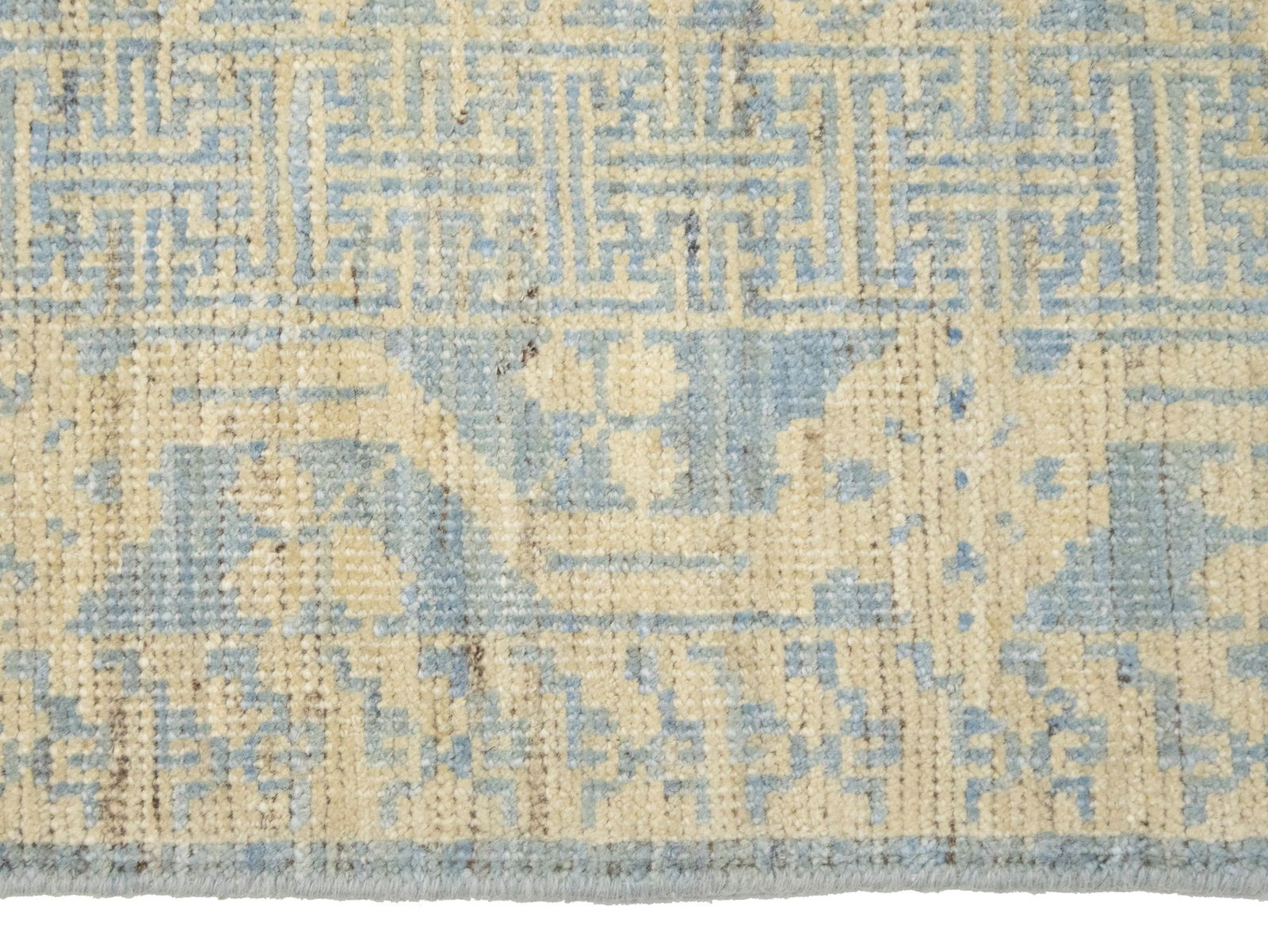 Beige Floral Khotan 4X6 Oushak Oriental Rug - 10