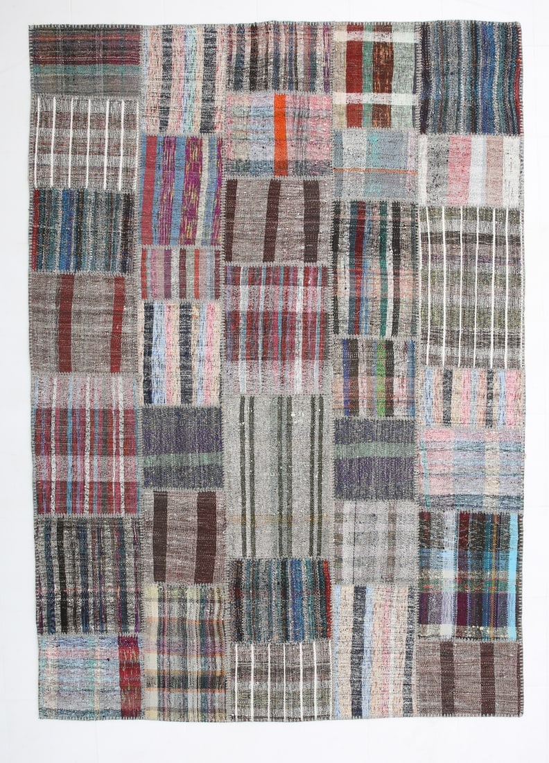 7'0'' x 10'0'' Turkish Flatweave Kilim Rug - 60700 (1 of 19)