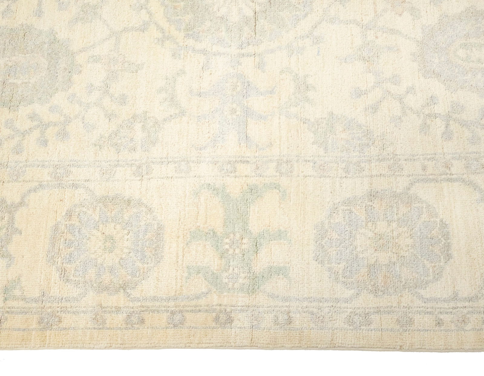 Beige Floral Chobi Peshawar 4X6 Pakistan Oriental Rug - 10