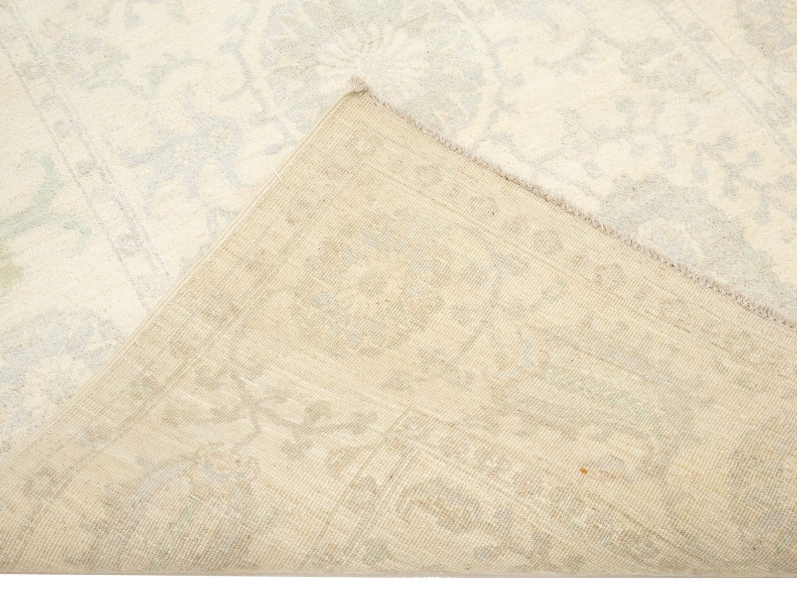 Beige Floral Chobi Peshawar 4X6 Pakistan Oriental Rug - 12