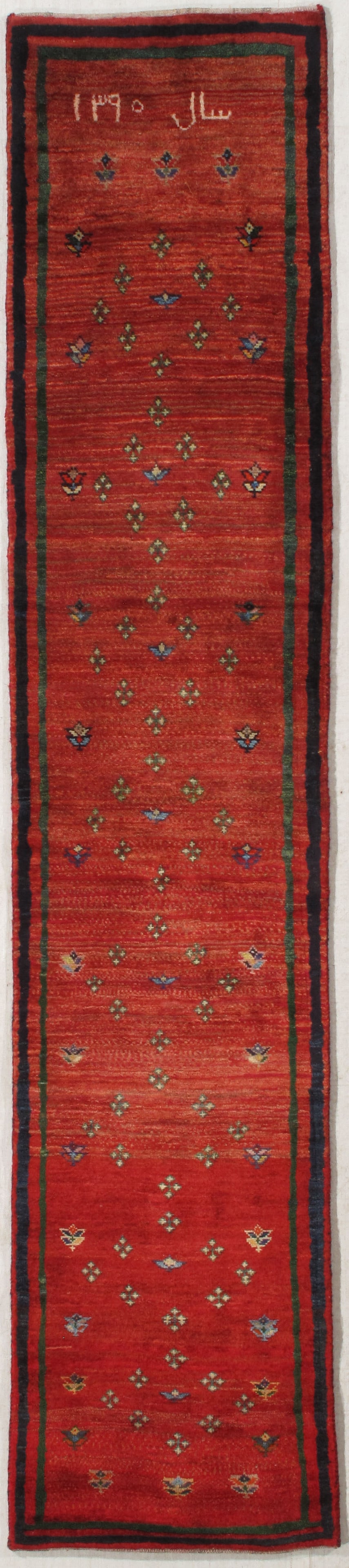Persian Gabbeh 2x9.9: Title:Persian Gabbeh 2x9.9 Origin:Iran Year:new Material:wool Size:2x9.9 Reserve: $700.00 Shipping: Domestic: Flat-rate of $100.00 to anywhere within the contiguous U.S. International: Forei