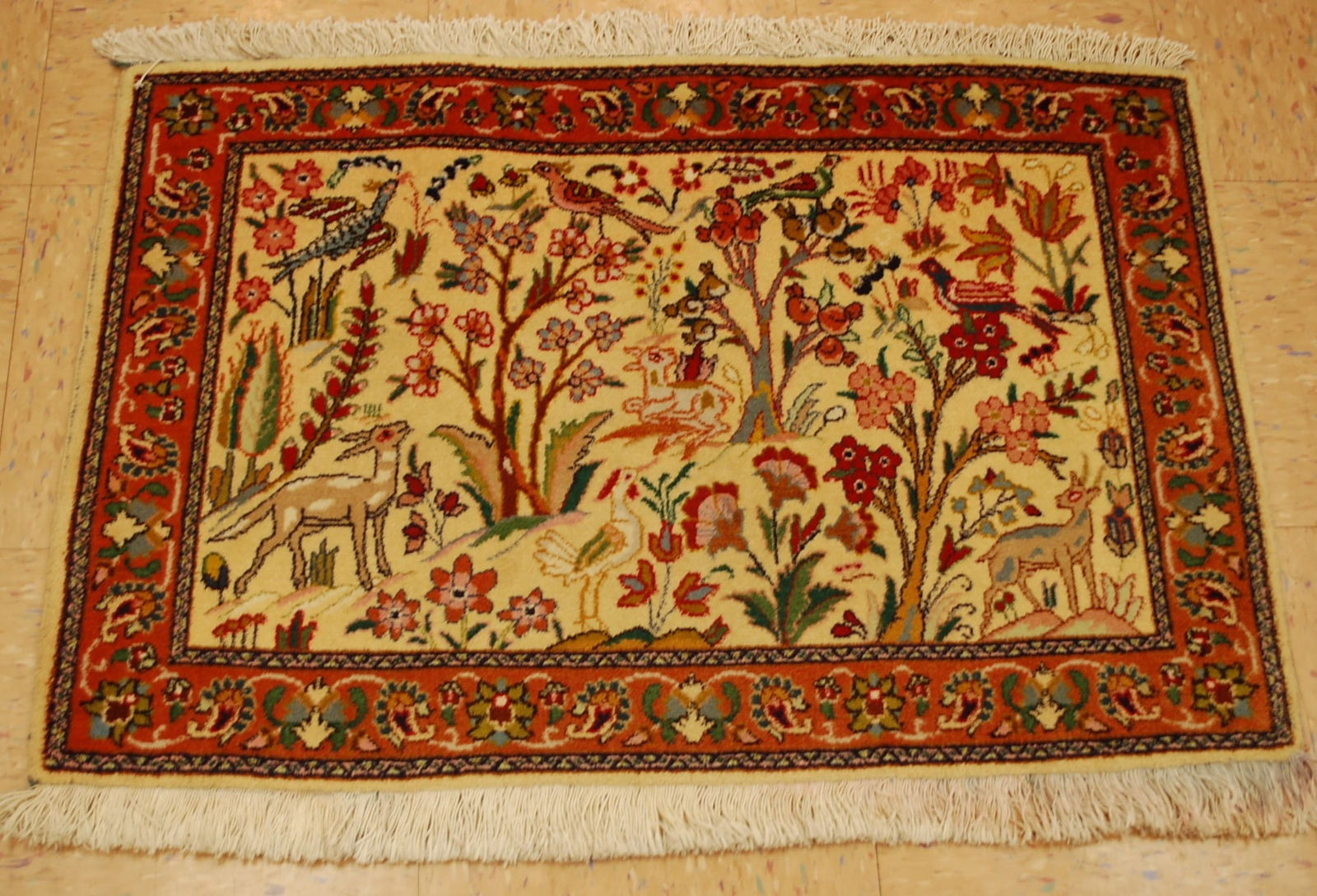 PERSIAN TABRIZ RUG 2' x 2'10" (1 of 11)