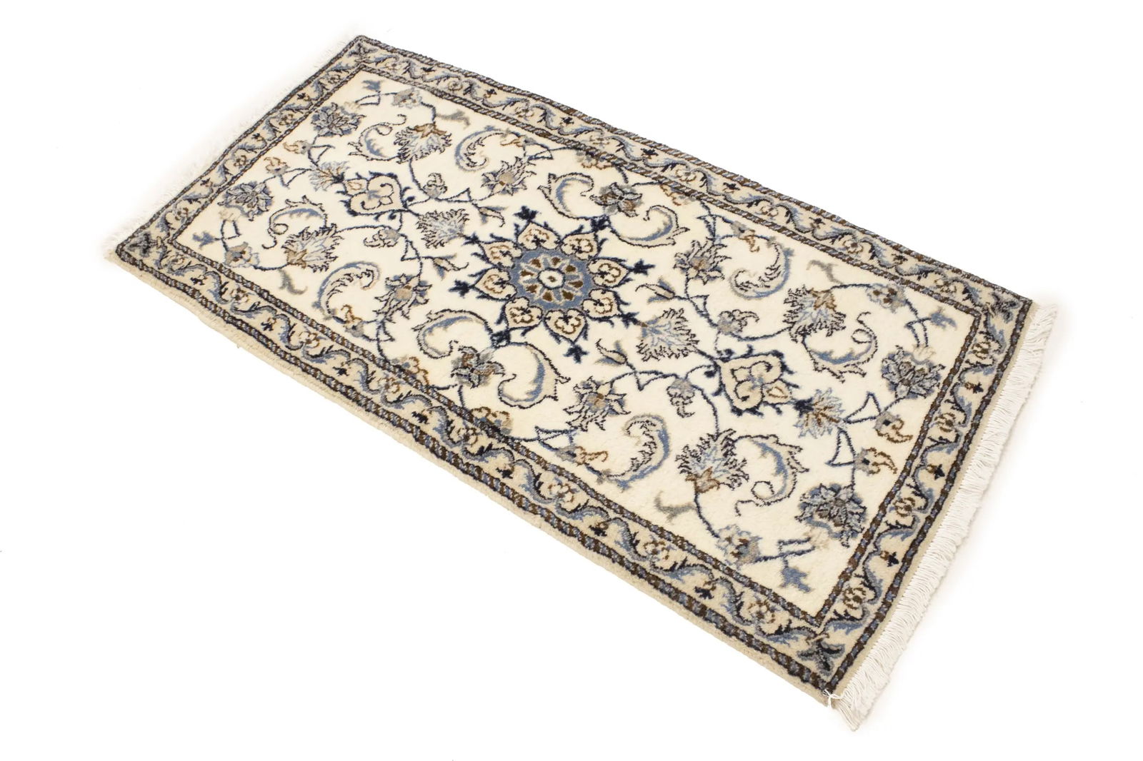 Cream Floral 2'3X4'6 Classic Persian Oriental Rug - 3
