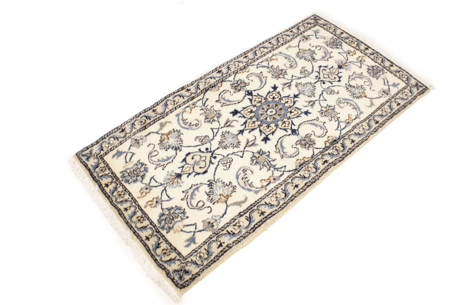 Cream Floral 2'3X4'6 Classic Persian Oriental Rug - 4