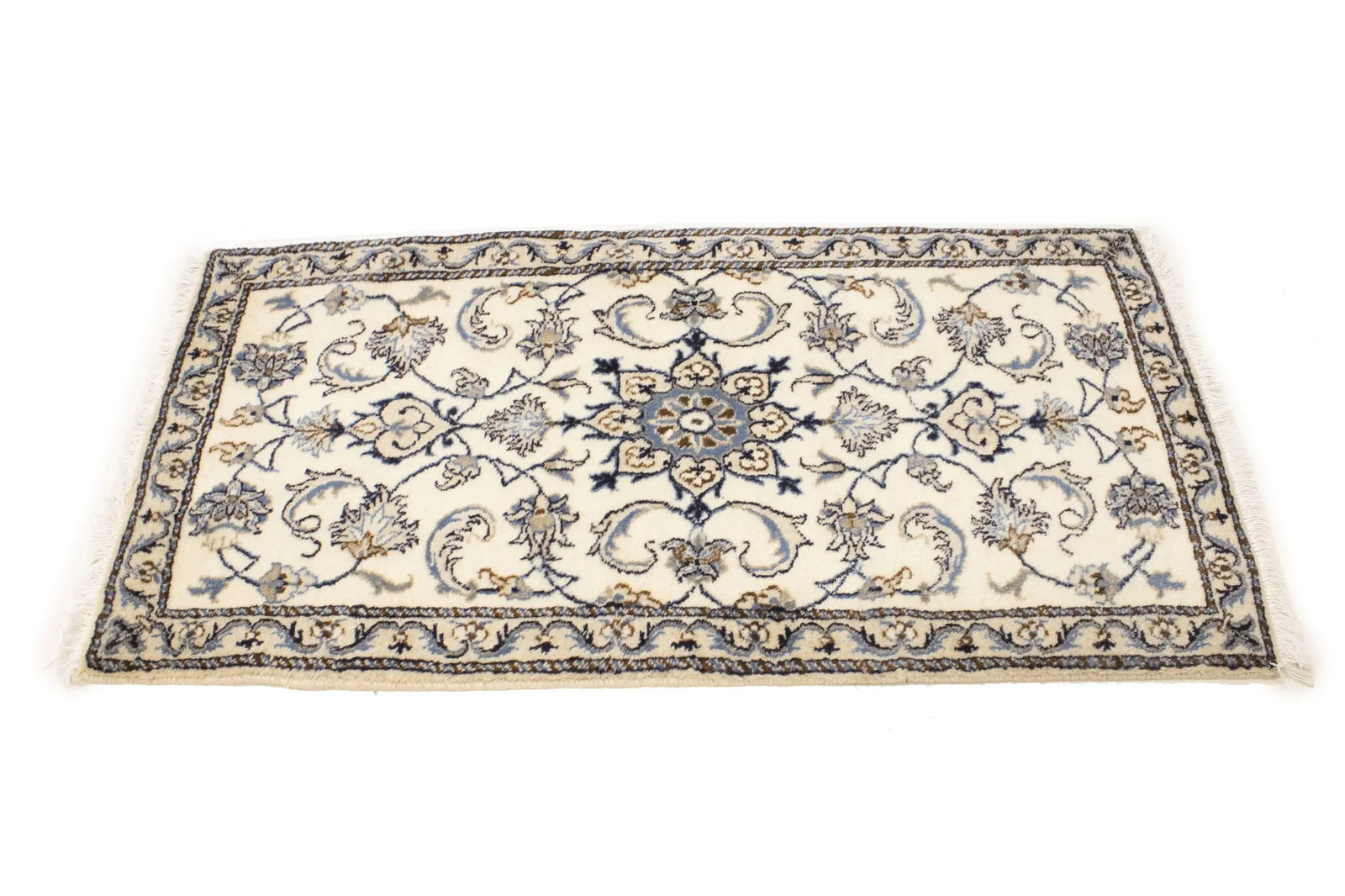 Cream Floral 2'3X4'6 Classic Persian Oriental Rug - 5