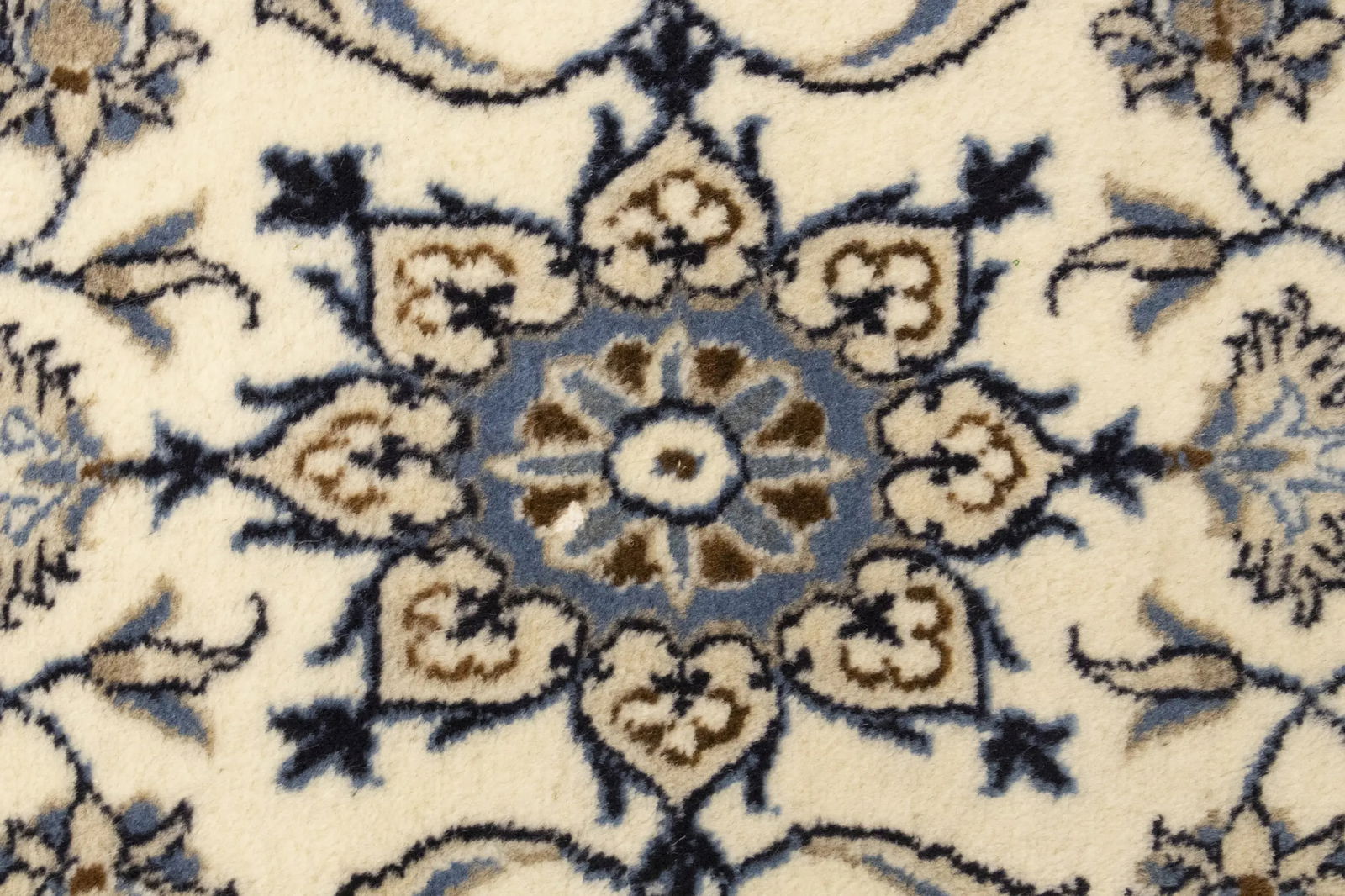 Cream Floral 2'3X4'6 Classic Persian Oriental Rug - 6