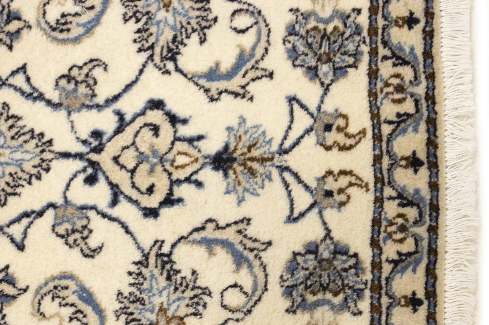 Cream Floral 2'3X4'6 Classic Persian Oriental Rug - 8