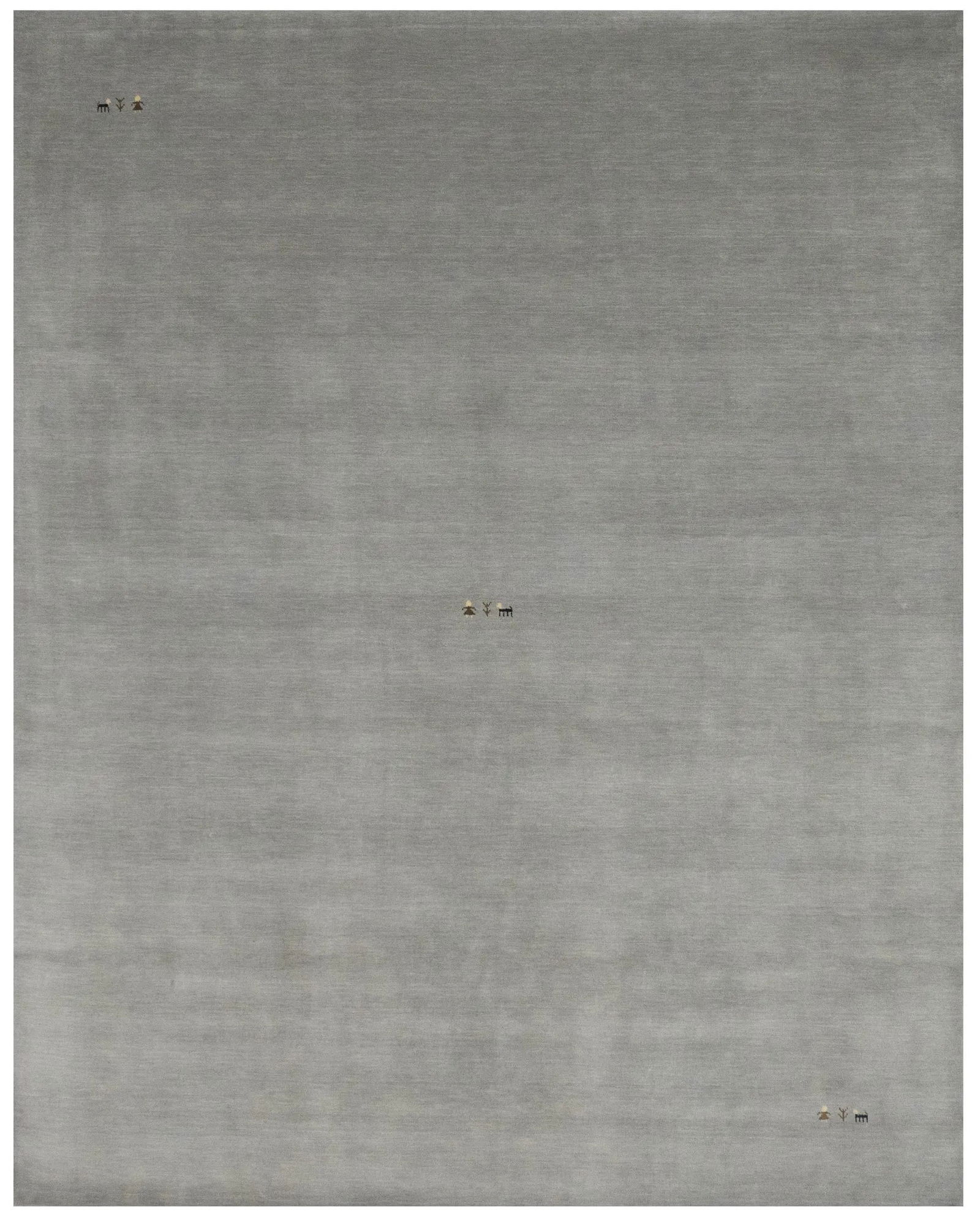 Gray Tribal 8X10 Gabbeh Modern Rug: Title: Gray Tribal 8X10 Gabbeh Modern Rug Description:Hand Knotted 8X10 gray oriental rug made with vegetable dyes (fine wool pile and cotton foundation), exceptional knot count, and alluring ancient