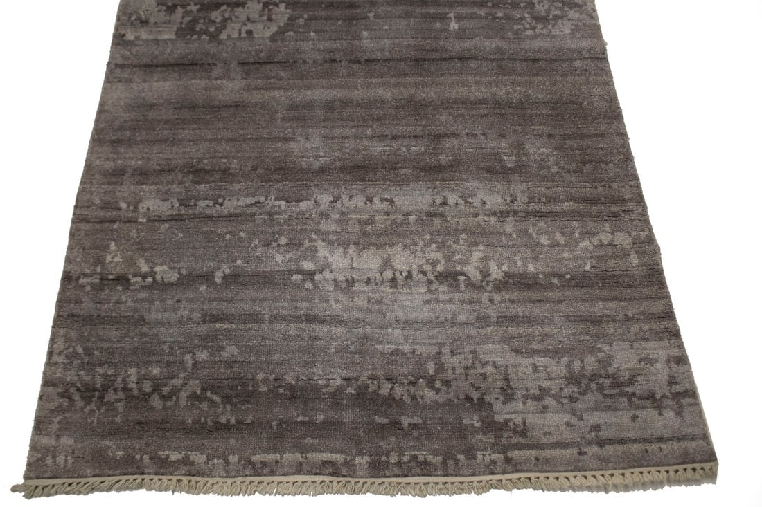 Warm Stone Abstract 5X8 Modern Oriental Rug - 4