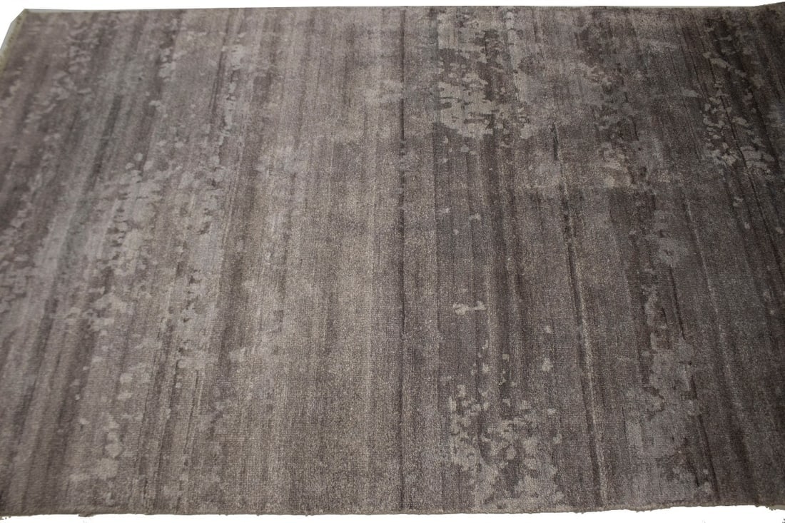 Warm Stone Abstract 5X8 Modern Oriental Rug - 7