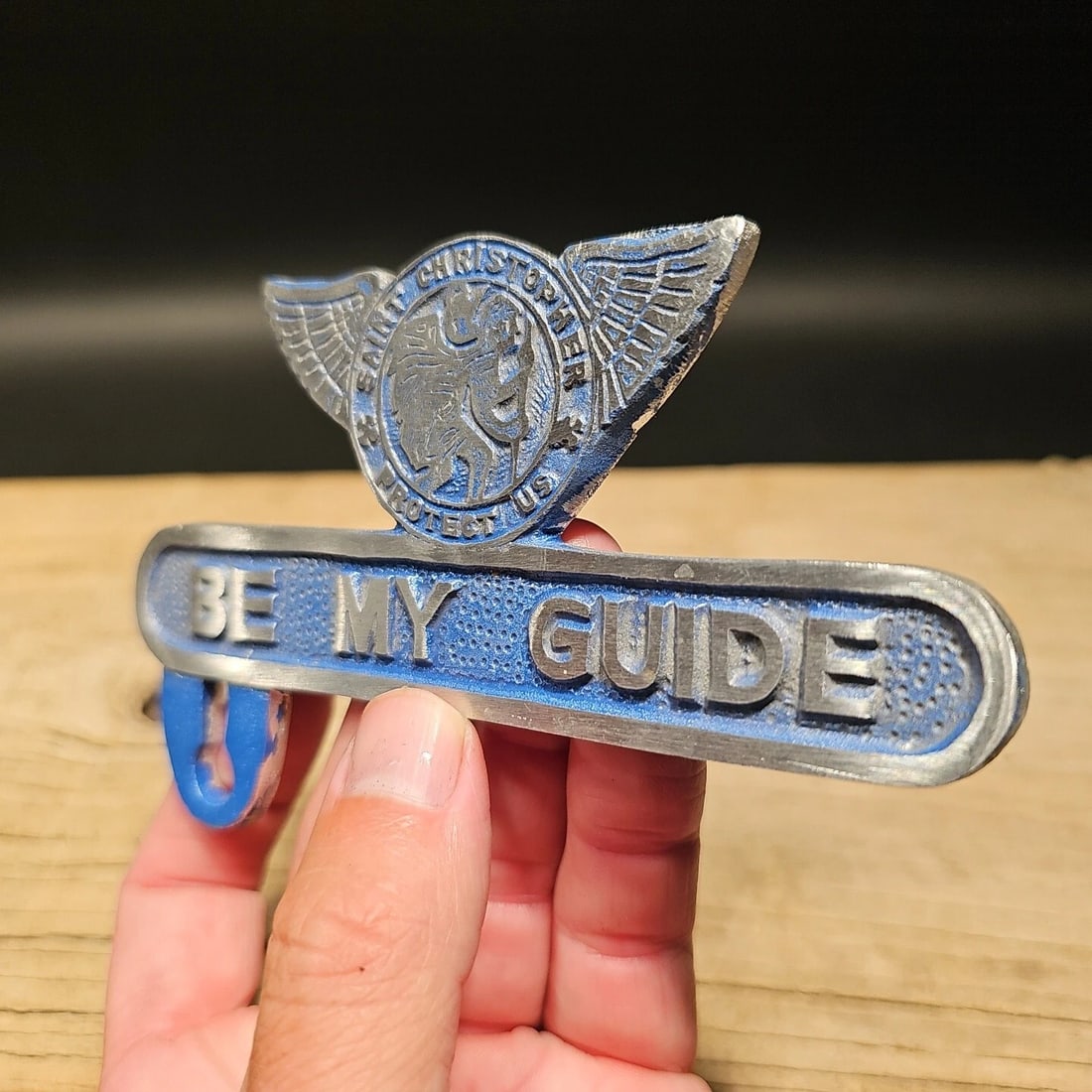 St. Christopher Plate Fob Topper - 13