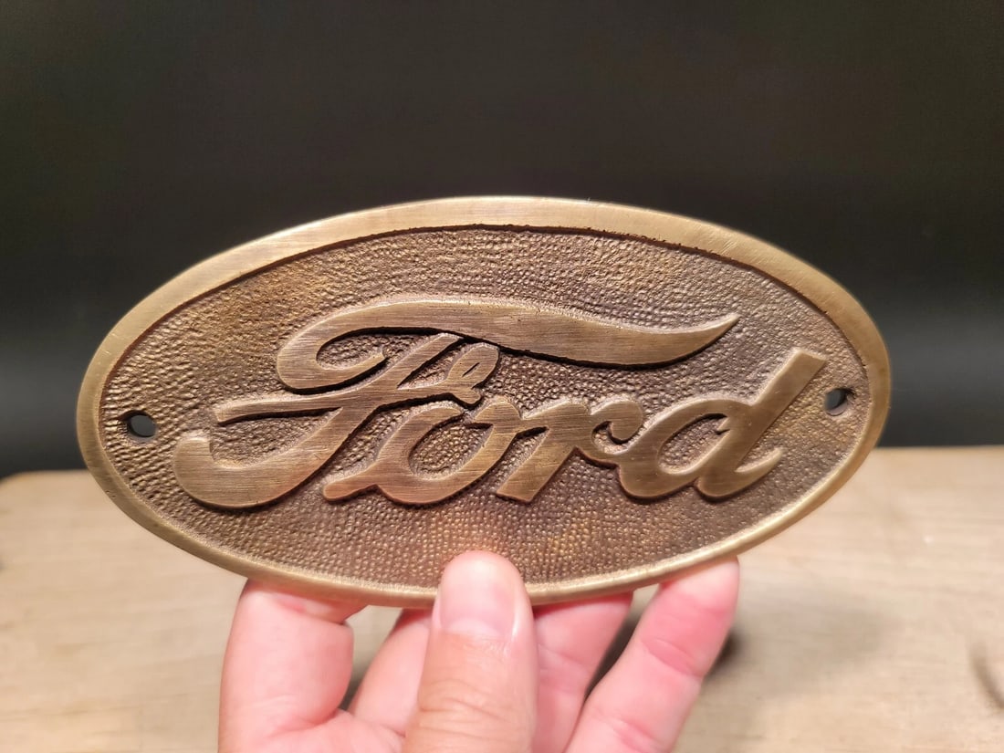 Brass Ford Plaque - 12