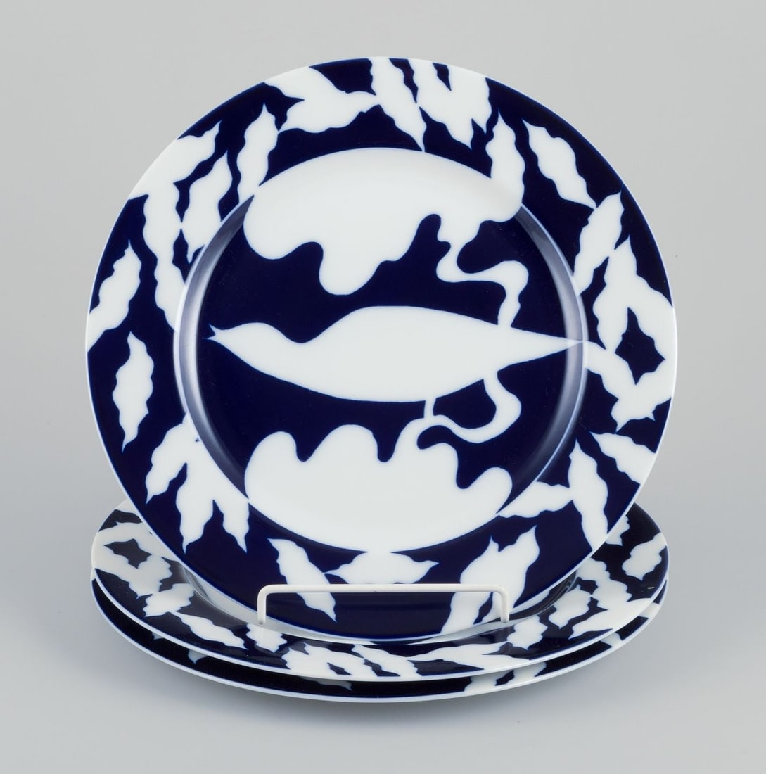 Lin Utzon for Rosenthal, Germany. Three cover plates. Hans Christian Andersen 200th Anniversary.: Title: Lin Utzon for Rosenthal, Germany. Three cover plates. Hans Christian Andersen 200th Anniversary. Description: Lin Utzon for Rosenthal, Germany. Three cover plates. Hans Christian Andersen