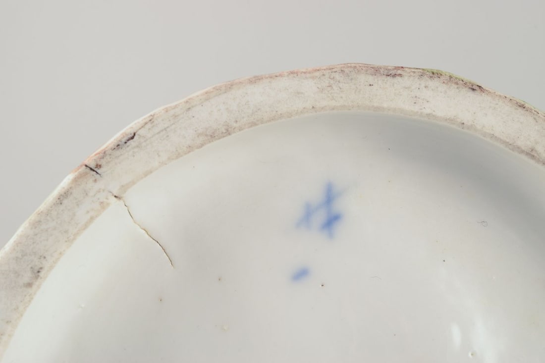 Meissen. Large and impressive porcelain group of noble figures. Gallant scene - 9