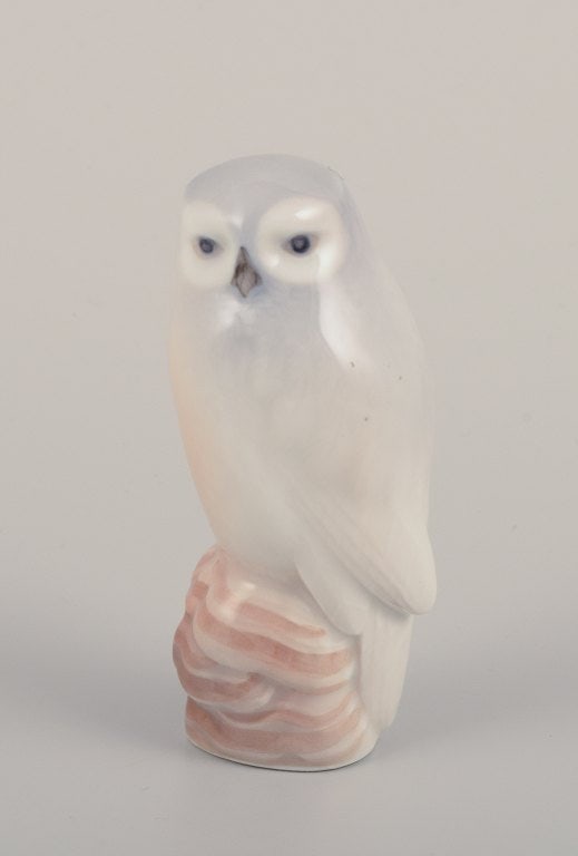 Royal Copenhagen, porcelain figurine of an owl. (1 of 6)