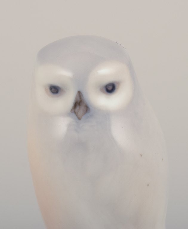 Royal Copenhagen, porcelain figurine of an owl. - 5