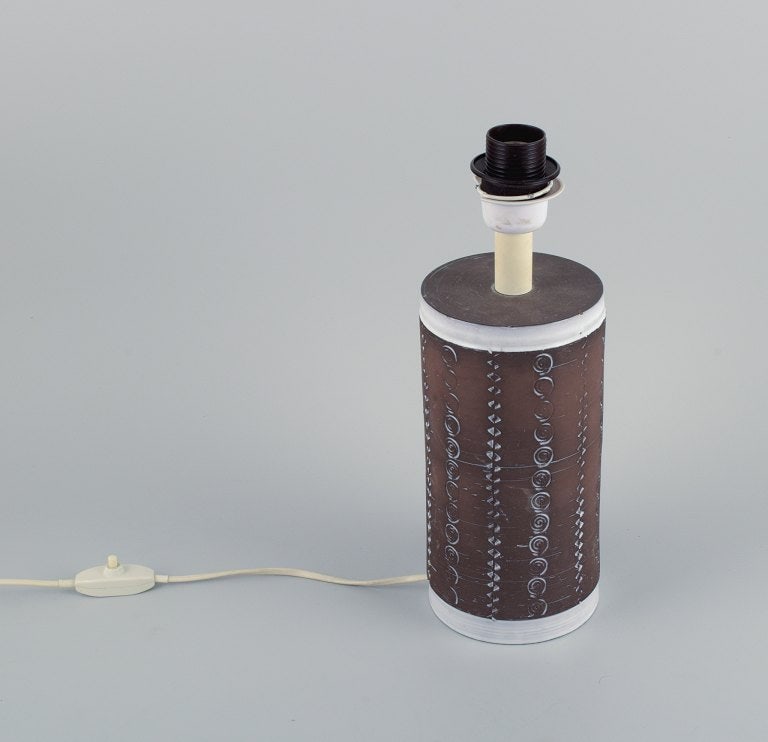 Upsala Ekeby, ceramic table lamp. - 3
