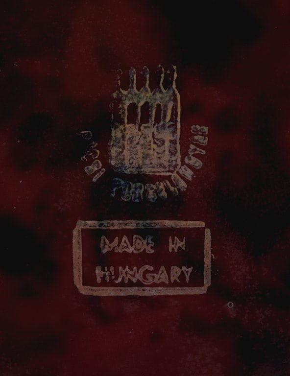 Zsolnay, large ceramic vase, beautiful eusin glaze. - 5