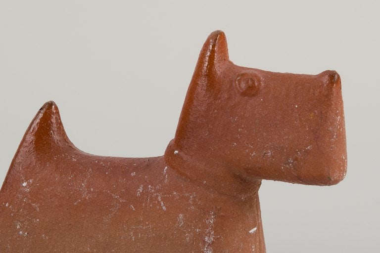 Stig Lindberg (1916-1982), three "Scotty" dogs in stoneware for Gustavsberg. - 5