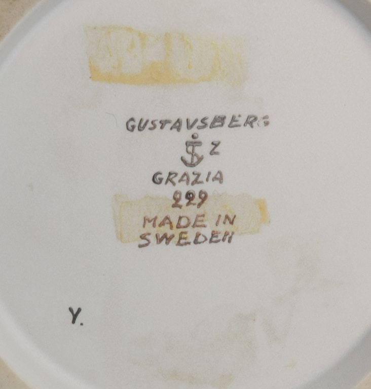 Stig Lindberg for Gustavsberg, Sweden. Large "Grazia" ceramic vase with silver inlay in the shape of - 6