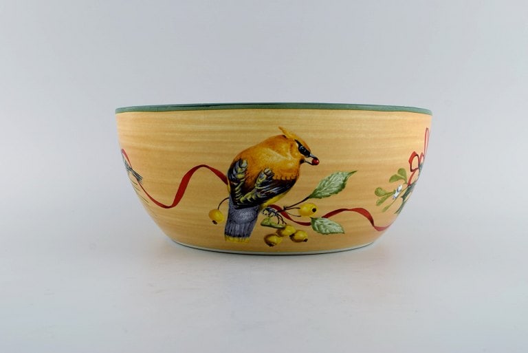 Catherine McClung for Lenox. "Winter greetings everyday". Two large bowls in glazed stoneware - 2