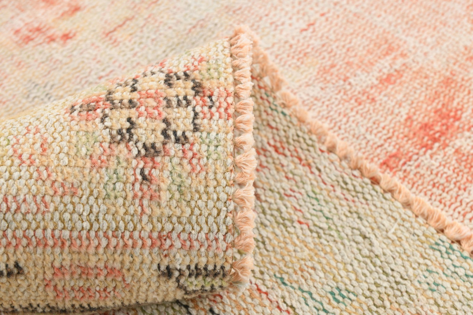 6'5'' x 8'11'' Handmade Vintage Wool Rug - 20546 - 18