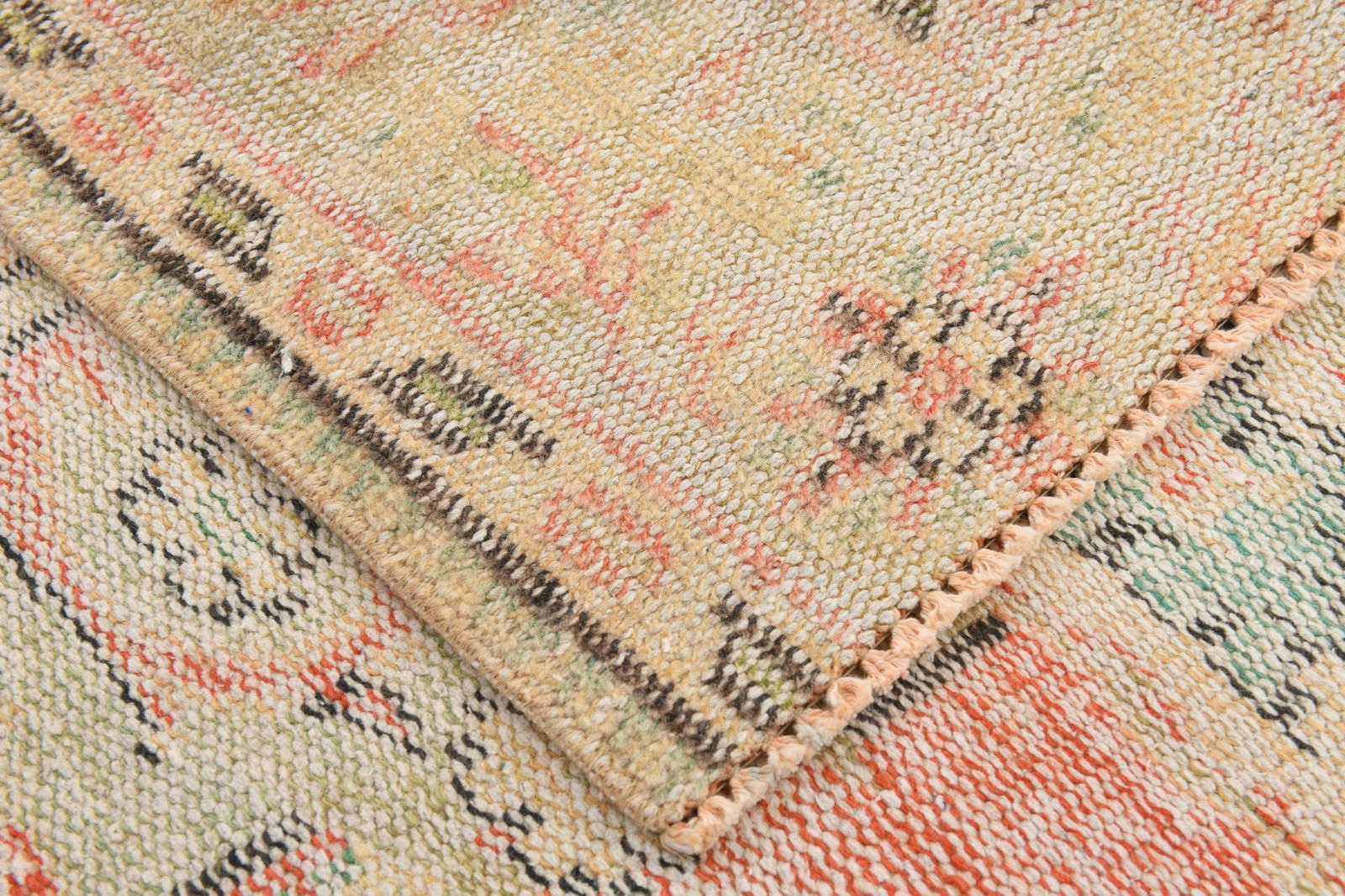 6'5'' x 8'11'' Handmade Vintage Wool Rug - 20546 - 19