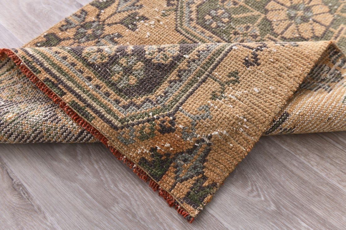 2'7'' x 9'2'' Handmade Vintage Wool Rug - 240848 - 12