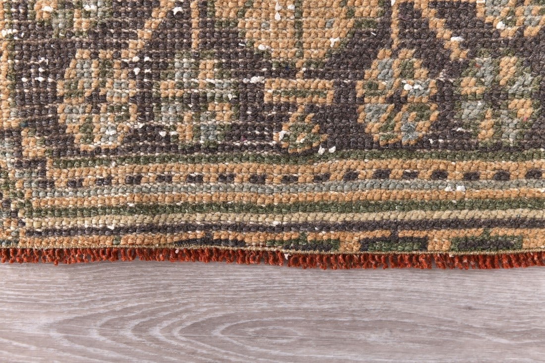 2'7'' x 9'2'' Handmade Vintage Wool Rug - 240848 - 9