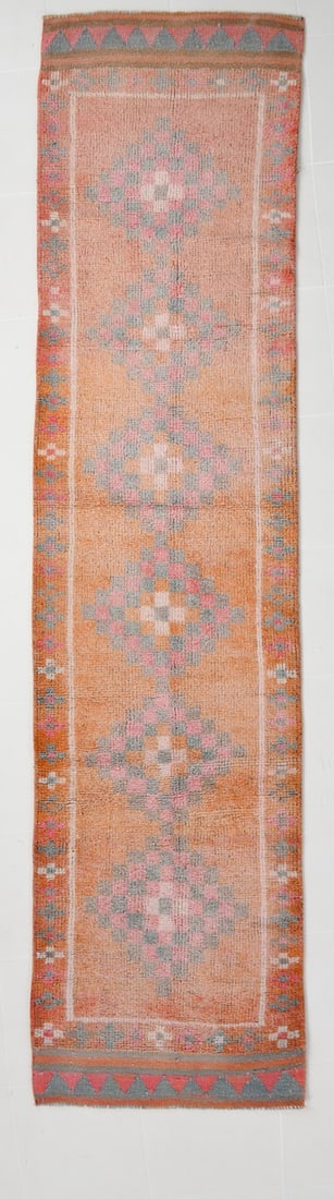 2'8'' x 11'3'' Vintage Wool Runner Rug - 18203 (1 of 20)