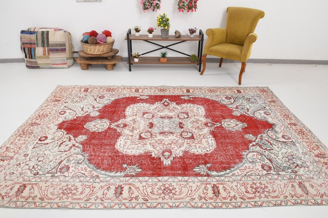 6'3'' x 9'8'' Turkish Vintage Runner Rug - 24758 (1 of 19)