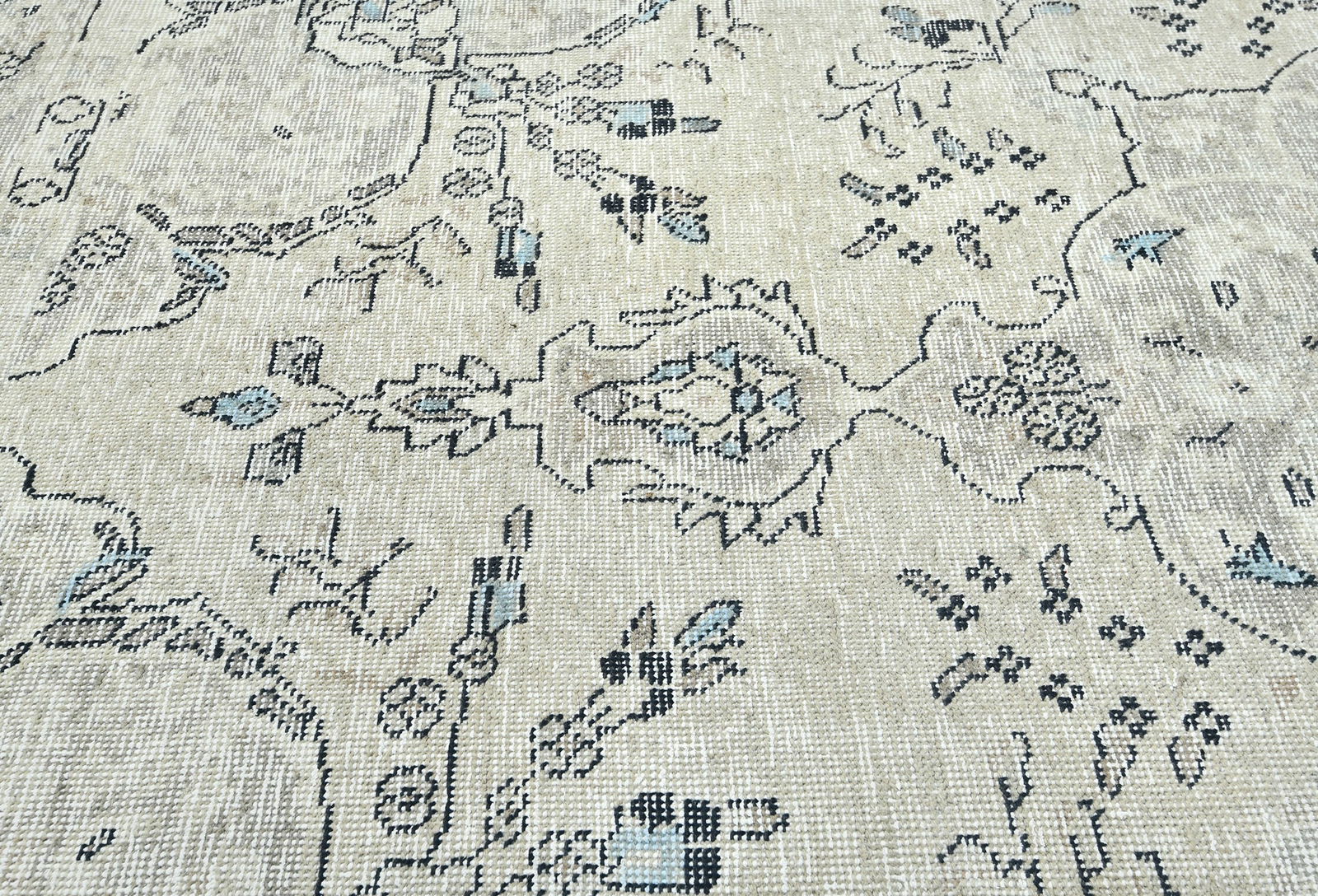 Antique Floral Traditional 6'5X9'2 Distressed Vintage Oriental Rug - 6